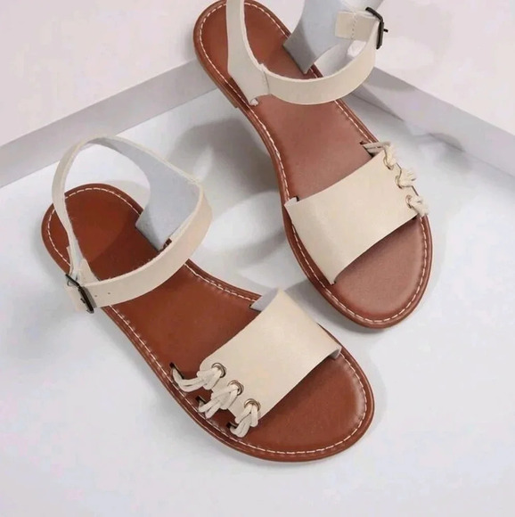 Plus Size Women's Flat Sandals, Beach Slippers For Summer - Picture 4 of 7